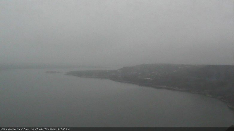 Lake Travis webcam, January 18, 2019 9:25 AM CT
