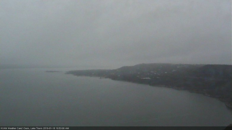 Lake Travis webcam, January 18, 2019 9:55 AM CT