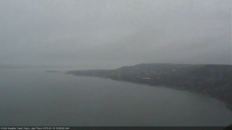 Lake Travis webcam, January 18, 2019 10:00 AM CT