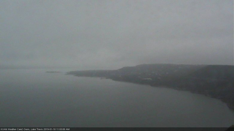 Lake Travis webcam, January 18, 2019 10:05 AM CT