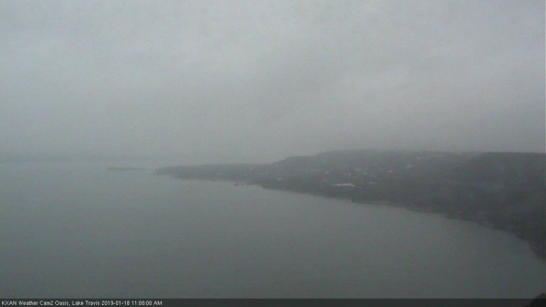 Lake Travis webcam, January 18, 2019 10:10 AM CT