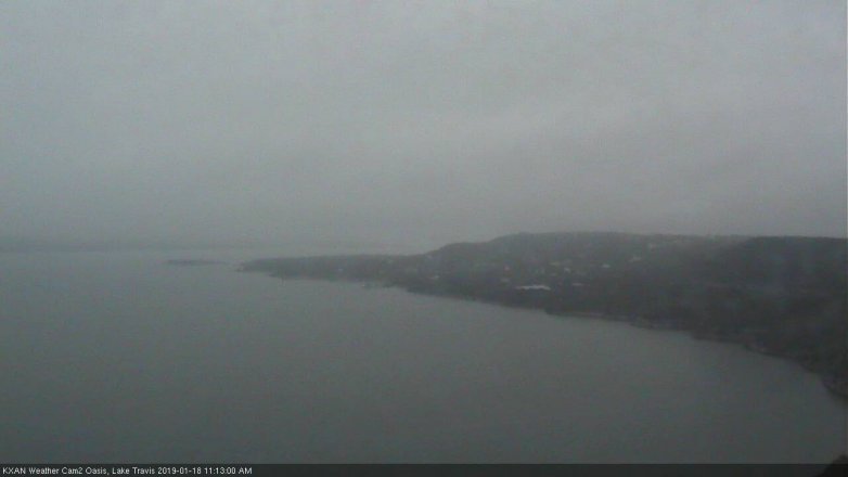 Lake Travis webcam, January 18, 2019 10:15 AM CT