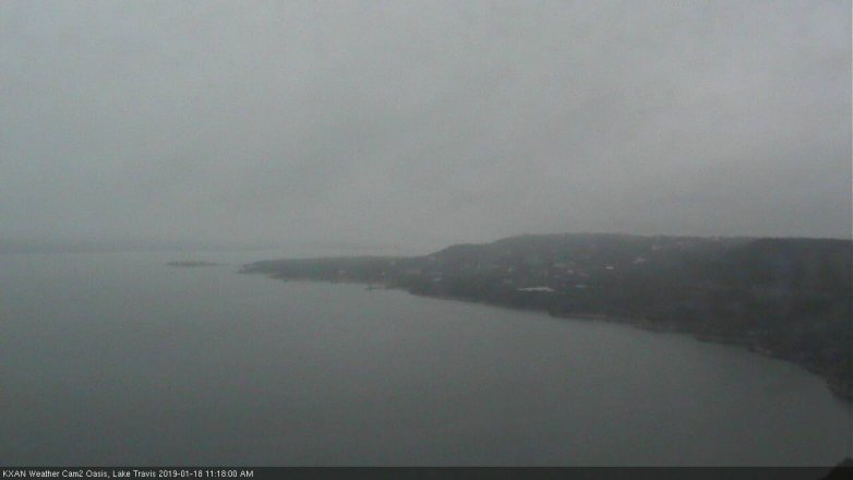 Lake Travis webcam, January 18, 2019 10:20 AM CT