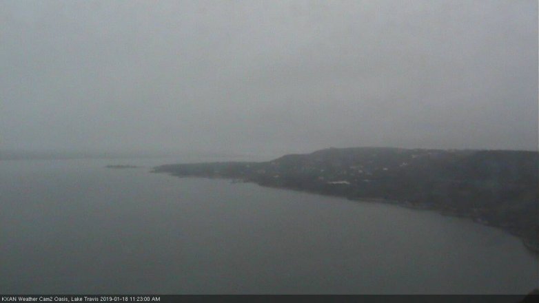 Lake Travis webcam, January 18, 2019 10:25 AM CT