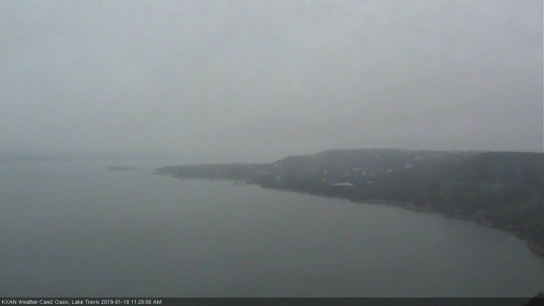 Lake Travis webcam, January 18, 2019 10:30 AM CT