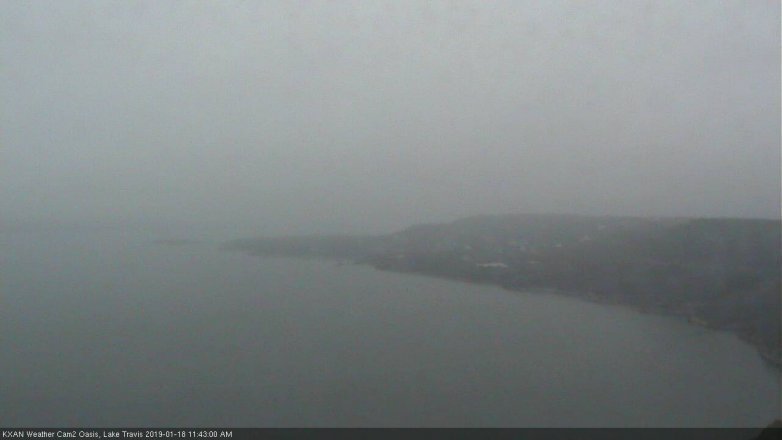 Lake Travis webcam, January 18, 2019 10:45 AM CT
