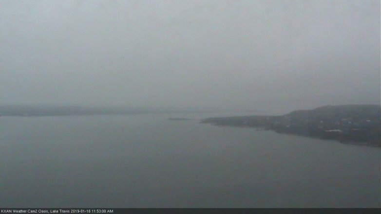 Lake Travis webcam, January 18, 2019 10:55 AM CT