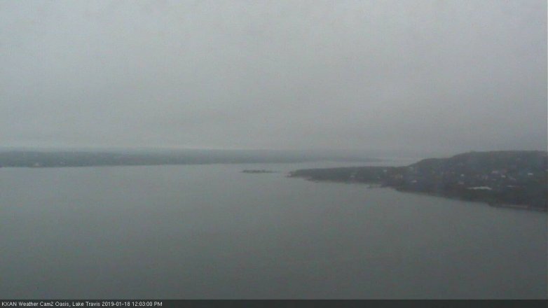 Lake Travis webcam, January 18, 2019 11:05 AM CT