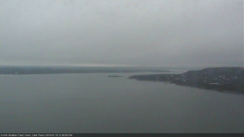 Lake Travis webcam, January 18, 2019 11:10 AM CT