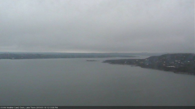 Lake Travis webcam, January 18, 2019 11:15 AM CT