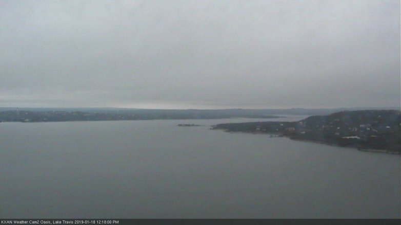 Lake Travis webcam, January 18, 2019 11:20 AM CT