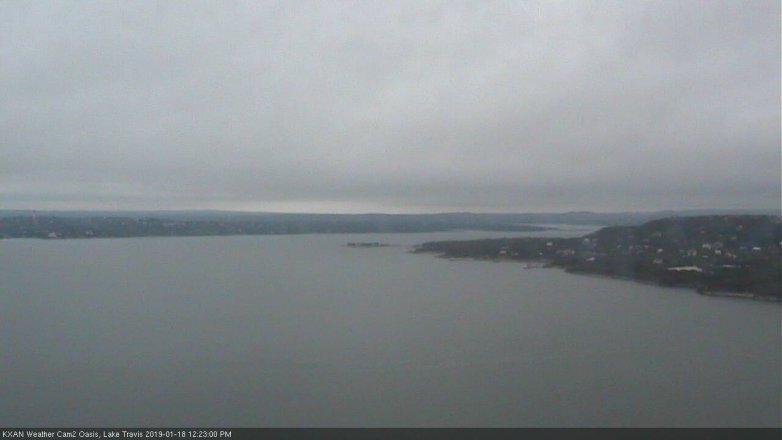 Lake Travis webcam, January 18, 2019 11:25 AM CT