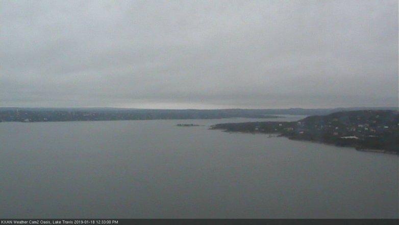 Lake Travis webcam, January 18, 2019 11:35 AM CT