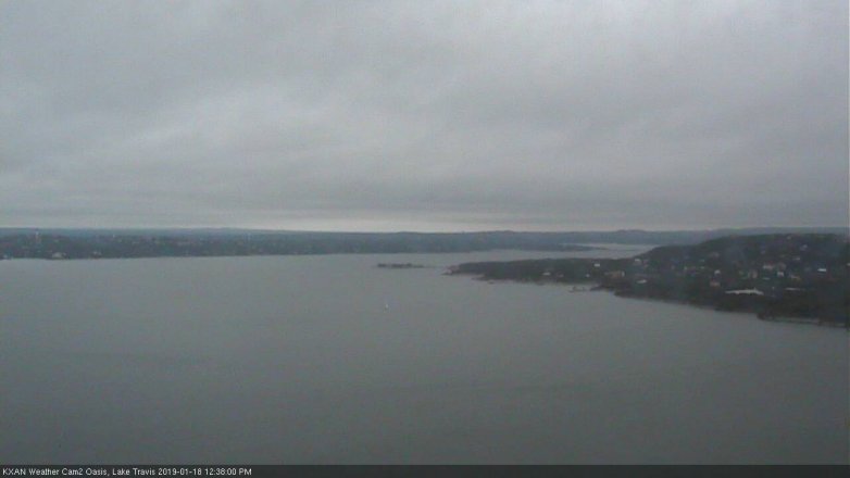Lake Travis webcam, January 18, 2019 11:40 AM CT