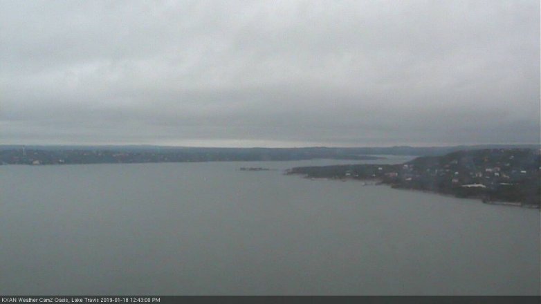 Lake Travis webcam, January 18, 2019 11:45 AM CT