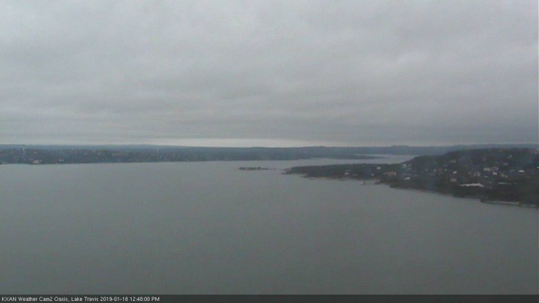Lake Travis webcam, January 18, 2019 11:50 AM CT