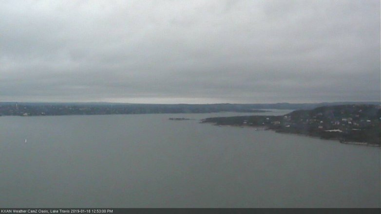 Lake Travis webcam, January 18, 2019 11:55 AM CT