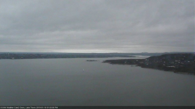 Lake Travis webcam, January 18, 2019 12:05 PM CT