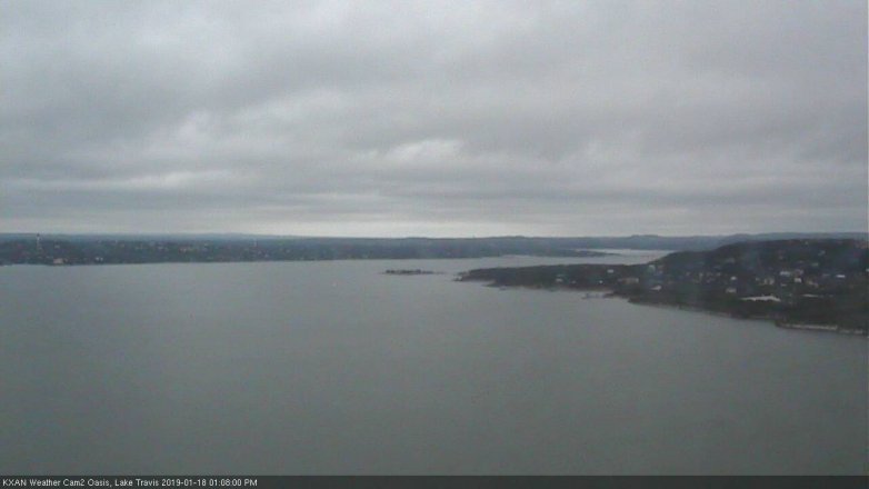 Lake Travis webcam, January 18, 2019 12:10 PM CT