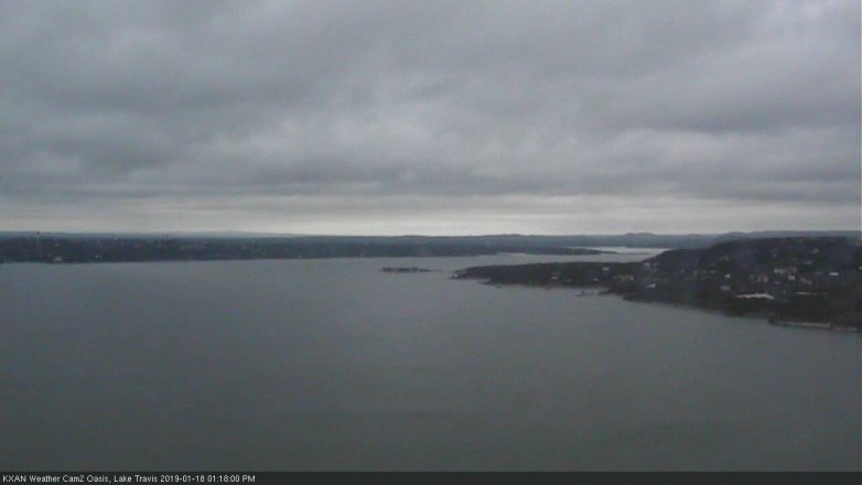 Lake Travis webcam, January 18, 2019 12:20 PM CT