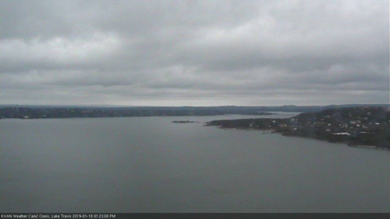 Lake Travis webcam, January 18, 2019 12:25 PM CT