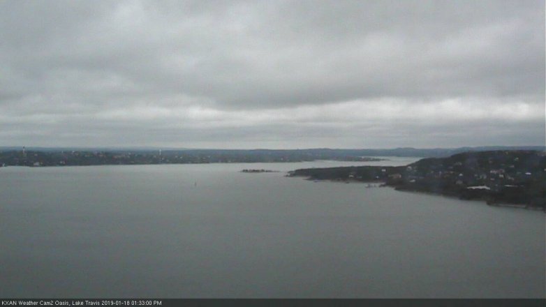 Lake Travis webcam, January 18, 2019 12:35 PM CT