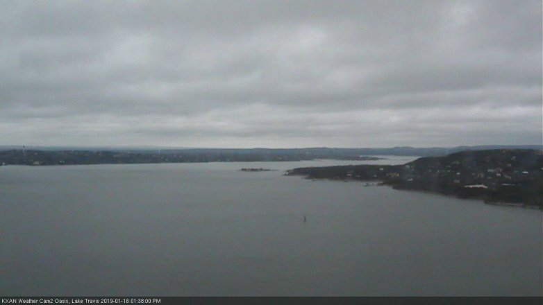 Lake Travis webcam, January 18, 2019 12:40 PM CT