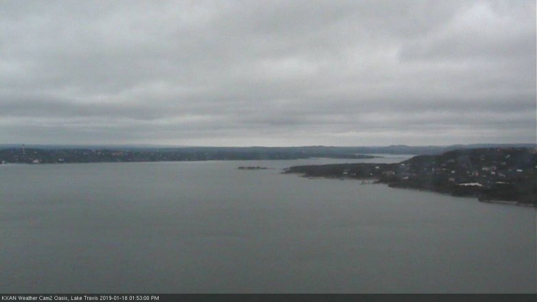 Lake Travis webcam, January 18, 2019 12:55 PM CT