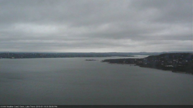 Lake Travis webcam, January 18, 2019 1:00 PM CT