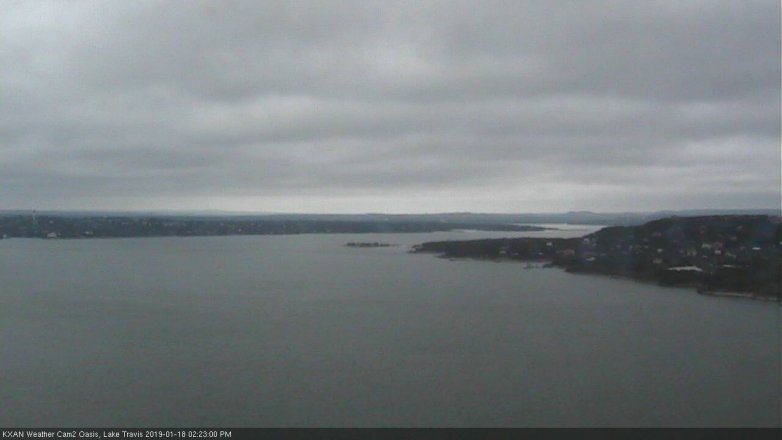 Lake Travis webcam, January 18, 2019 1:25 PM CT