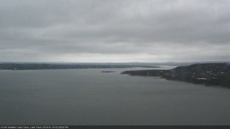 Lake Travis webcam, January 18, 2019 1:40 PM CT