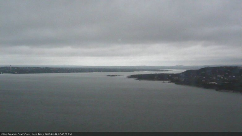 Lake Travis webcam, January 18, 2019 1:50 PM CT