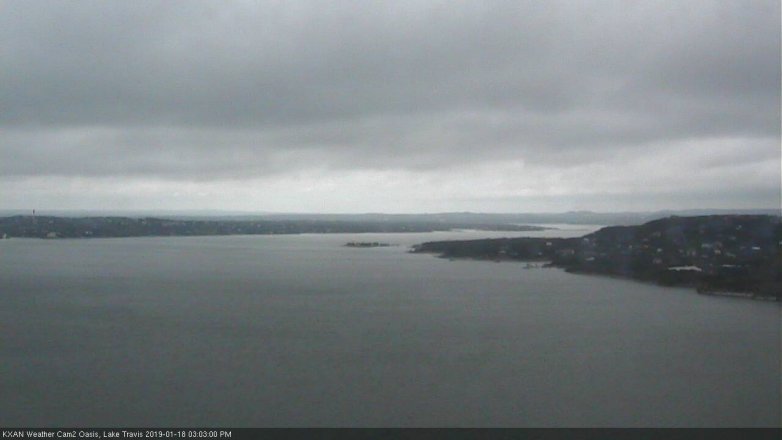 Lake Travis webcam, January 18, 2019 2:05 PM CT