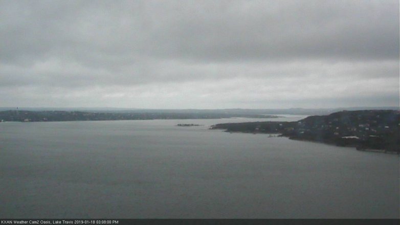 Lake Travis webcam, January 18, 2019 2:10 PM CT