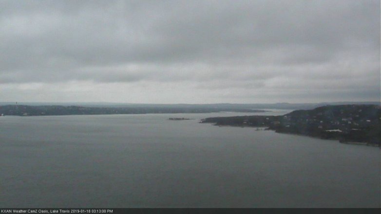 Lake Travis webcam, January 18, 2019 2:15 PM CT