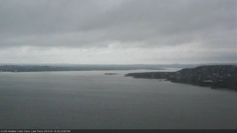 Lake Travis webcam, January 18, 2019 2:25 PM CT