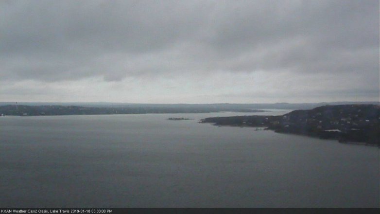 Lake Travis webcam, January 18, 2019 2:35 PM CT