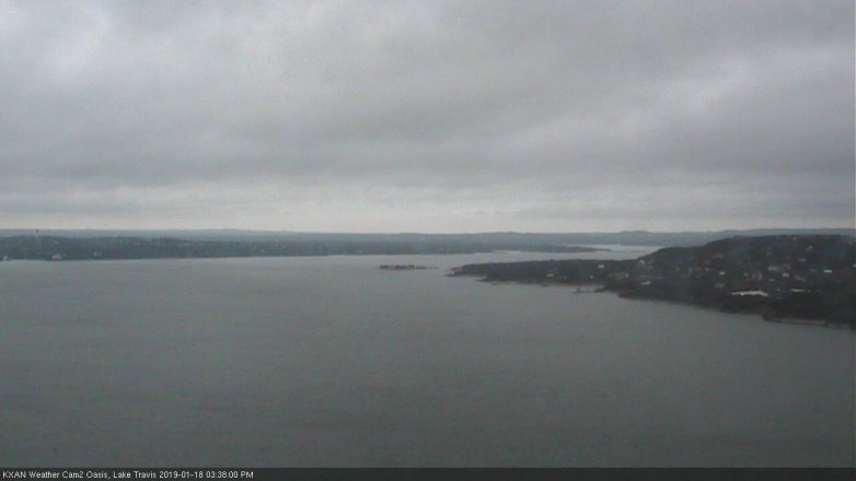 Lake Travis webcam, January 18, 2019 2:40 PM CT