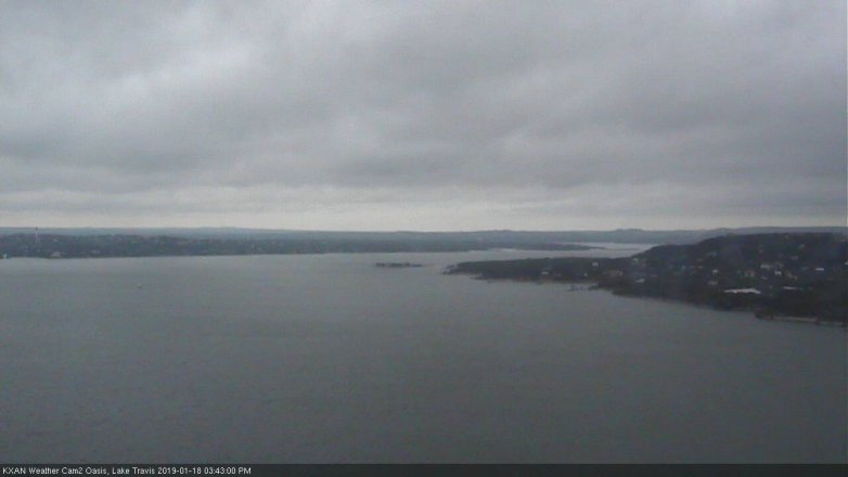 Lake Travis webcam, January 18, 2019 2:45 PM CT