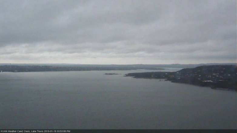 Lake Travis webcam, January 18, 2019 2:55 PM CT