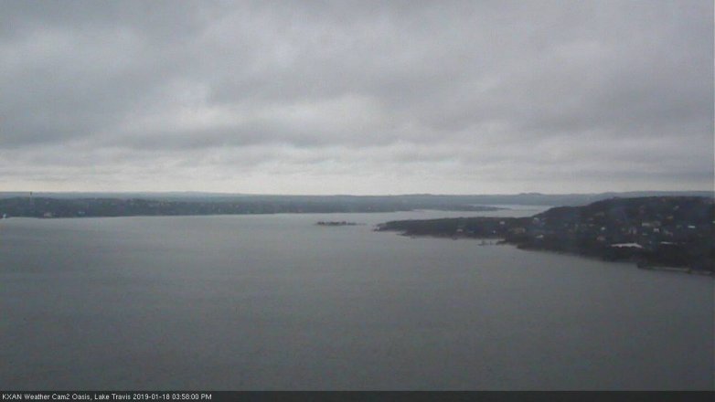 Lake Travis webcam, January 18, 2019 3:00 PM CT
