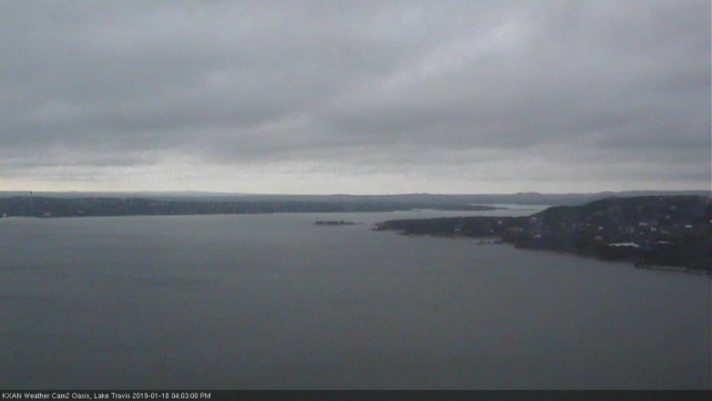 Lake Travis webcam, January 18, 2019 3:05 PM CT
