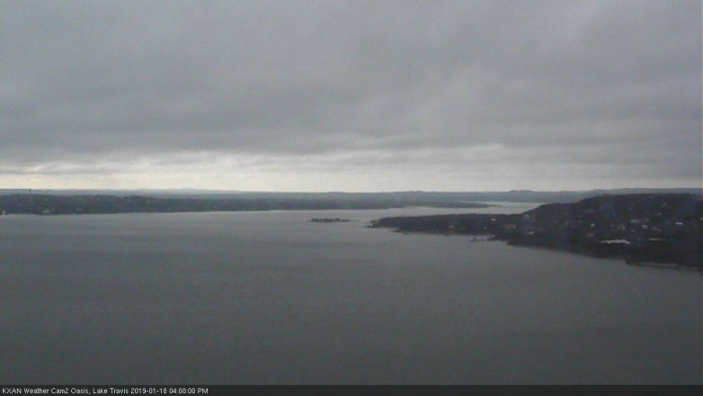 Lake Travis webcam, January 18, 2019 3:10 PM CT