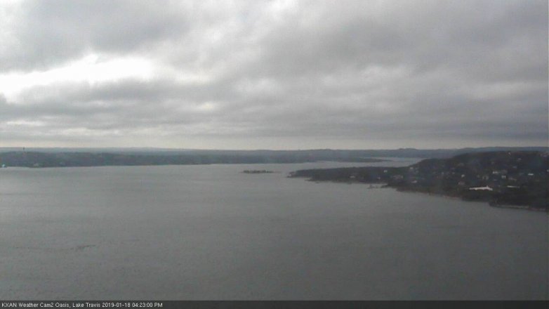 Lake Travis webcam, January 18, 2019 3:25 PM CT