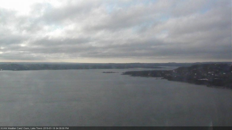 Lake Travis webcam, January 18, 2019 3:40 PM CT