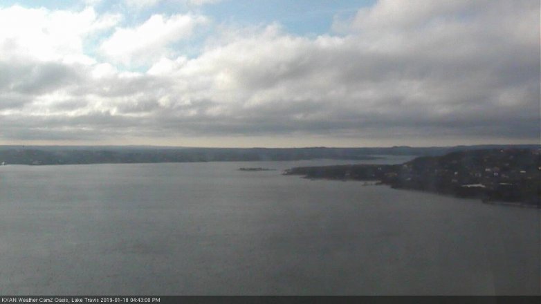 Lake Travis webcam, January 18, 2019 3:45 PM CT