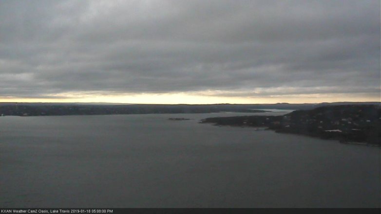 Lake Travis webcam, January 18, 2019 4:10 PM CT