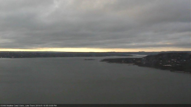 Lake Travis webcam, January 18, 2019 4:20 PM CT