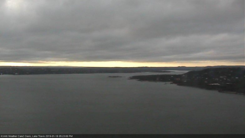 Lake Travis webcam, January 18, 2019 4:25 PM CT