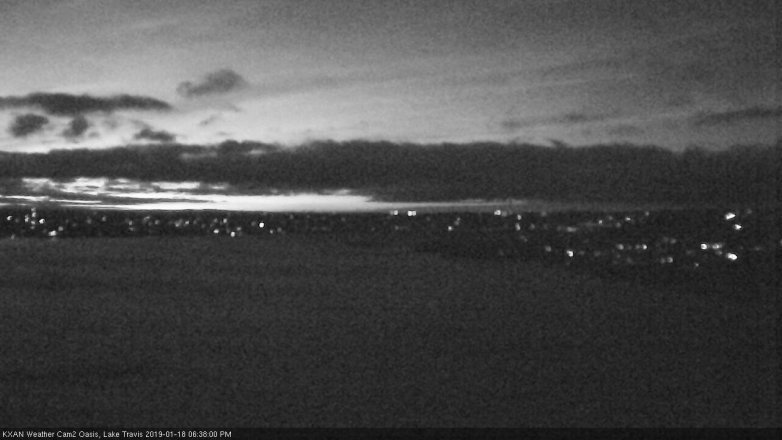 Lake Travis webcam, January 18, 2019 5:40 PM CT
